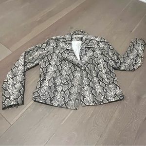 BLANK NYC snake biker jacket